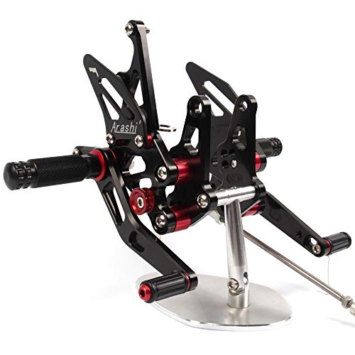 Repose-pieds réglables Hayabusa 1300 noir pour Suzuki GSXR 1999-2007