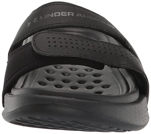 Under Armour Women's Ansa Studio Slide Sandal, Black (001)/White, 9 #TOP1