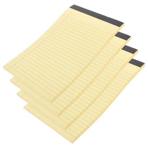 Bloc-notes déchirable ligné A5 POPETPOP en lot de 4 pièces pour l'écriture quotidienne