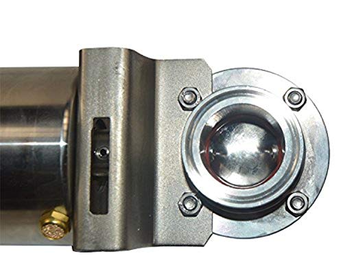 Bokywox 1.5" Sus304 Tri Clamp Sanitary Butterfly Valve With Pneumatic Actuator Clamp Single Acting #TOP3