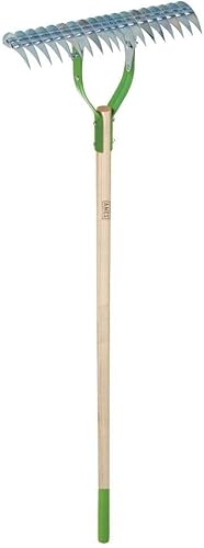 Ames serie Poly rastrillo recolector de 8 pulgadas - 2915900, 38 cm rastrillo para paja, 15", Marrón