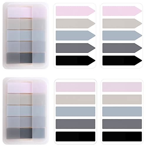 600 Stück Haftnotizen Tabs Haftstreifen Transparent Selbstklebende Haftmarker Sticky Tabs Aesthetic Haftstreifen Pastell Annotating Tabs Seite Marker Pagemarker Set Für Seiten Markierung