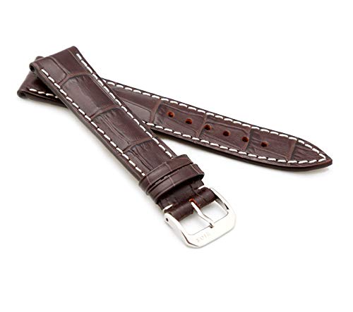 Bracelet de montre 22mm RIOS 1931 New Orléans cuir style alligator unisexe