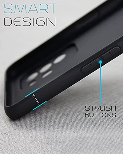 Image of Mobile Back Cover Case for Samsung M12 (Silicone Case|CameraProtection|Black SC1510)