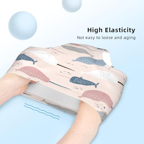 Hand Drawn Narwhals Texture Girls' Underwear Soft Cotton Little Girls Panties Comfort Briefs4