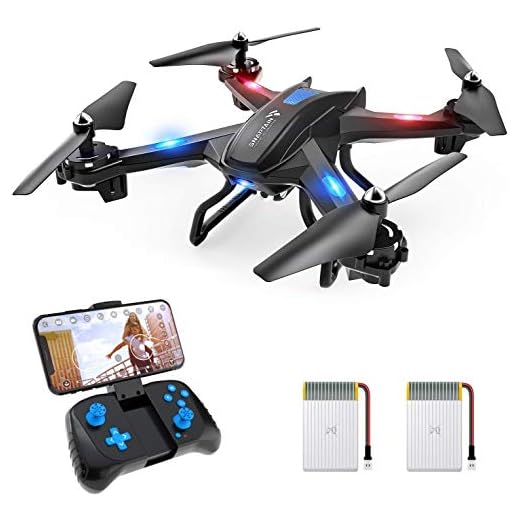 SNAPTAIN S5C Drone con Cámara 1080P HD, Dron WiFi FPV por Control Remoto, Control de Voz, Control de Gestos, Quadcopter Helicóptero con Headless Modo, Altitud Hold, G-Sensor, Modo Órbita, 3D Flip