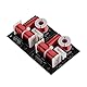 Socobeta 2-teiliger Frequenzteiler 2-Wege-2-Einheiten-HiFi-Audio-Crossover-Filter Lautsprecher-Frequenzverteiler DIY-Modul