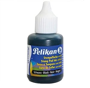 Pelikan Stempelfarbe mit Öl, 30 ml, Schwarz