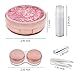 Vastsoon Contact Lens Case, Cute Travel Size Eye Colored Contacts Lenses Applicator Remover Tool Kit with Mirror Solution Bottle for Daily Outdoor (Rose Gold)