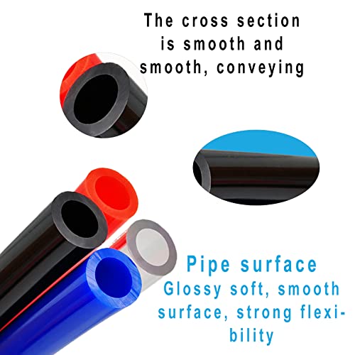 AOPANDA Tubo de tubulação pneumática 5/81.3 cm OD compressor de ar laranja tubo de mangueira de linh