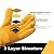 SLARMOR Mens Winter Leather Work Gloves, Warm Thinsulate Lining for Cold Weather Work, Thermal Insulated Work Gloves with Leather Palm,100 gram Insulation-L