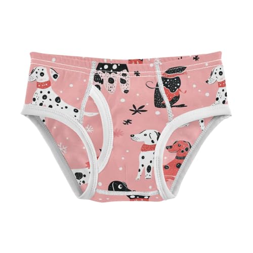 Wusikd Cute Dalmatians Boys' Underwear Cotton Dachshunds Boys Briefs Soft Toddler Underwear 2T