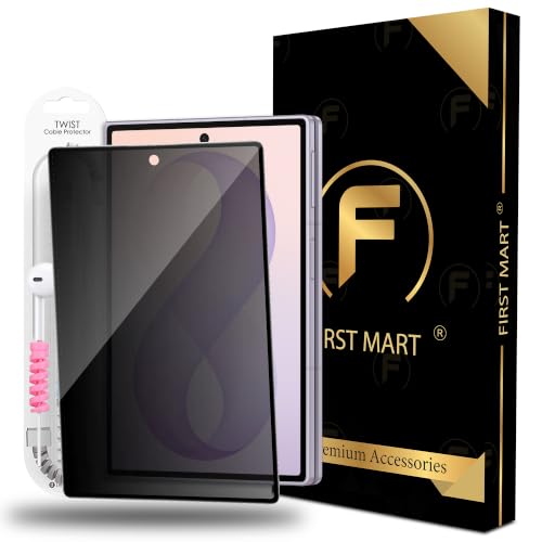 Image of FIRST MART Privacy Tempered Glass for Samsung Galaxy Z Fold 8 With Cable Guard & Installation Kit | Anti-Spy 9H Screen Protector, Edge-to-Edge, Case-Friendly | Black