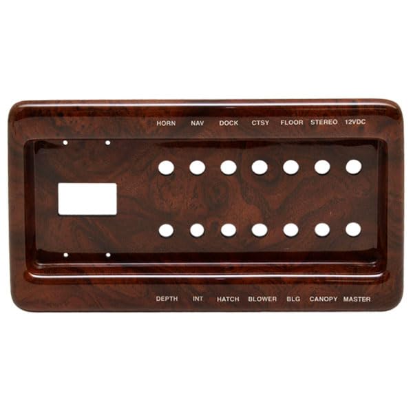 Godfrey Boat Blank Dash Breaker Panel 200657 | Aqua Patio Woodgrain