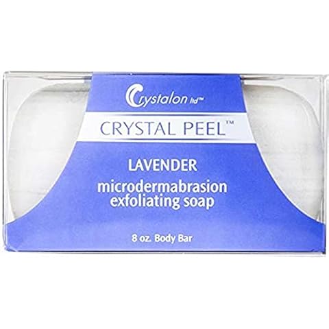 Crystal Peel LAVENDER Microdermabrasion Exfoliating Soap Body Bar, 8 Ounce Cover