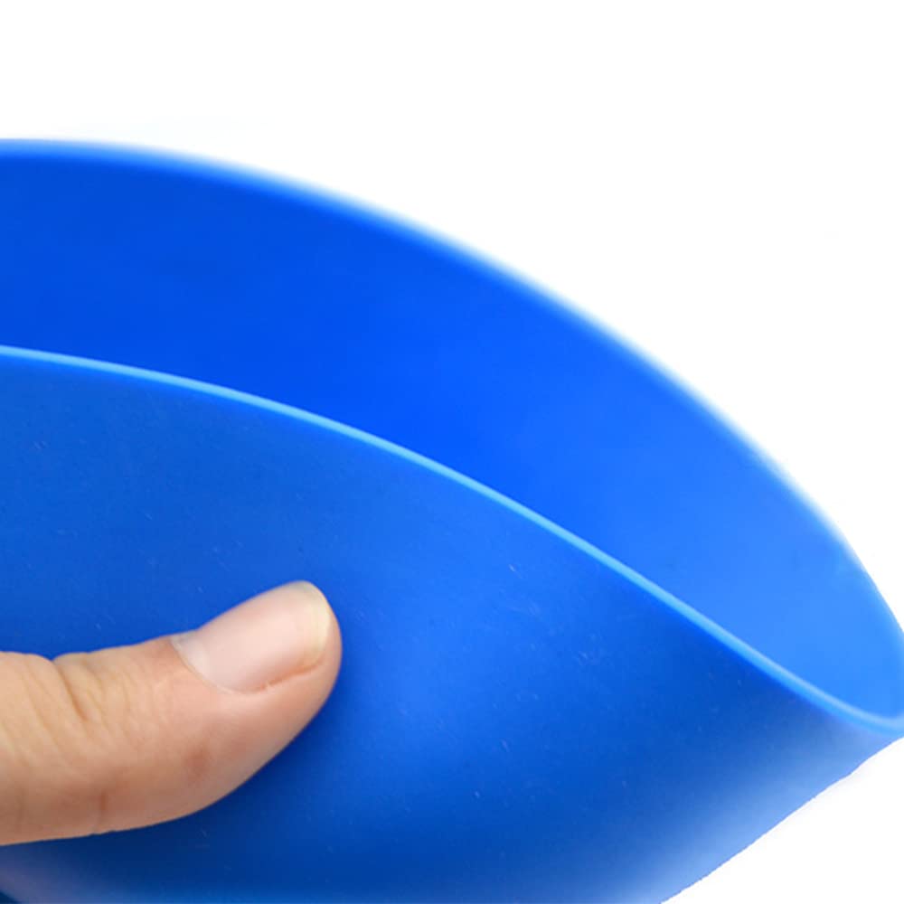3Pcs Silicone Flessibile Gomma Impressione Misto Alginato Ciotola Miscelazione Ciotole Blu, XL