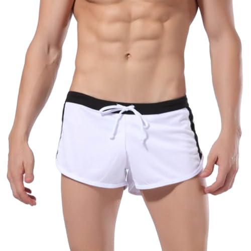 Men's Soft Stretch Boxer Briefs Workout Breathable Underwear Comfortable Casual Shorts