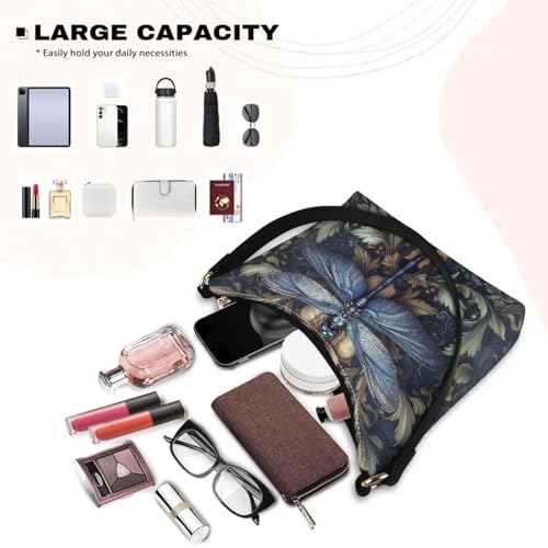 Bolso bandolera para mujer, clutch, bolso de mano o tote tipo hobo de cuero sintético con cierre de cremallera miniatura 5