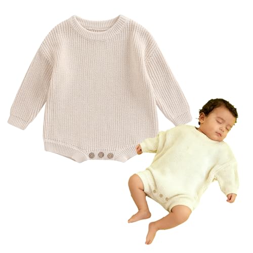 Newborn Baby Embroidery Knit Romper Sweater