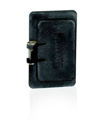 Leviton 3061-E Coverplate, Single-Gang, Flip-Lid, GFCI, Weather-Resistant, Black