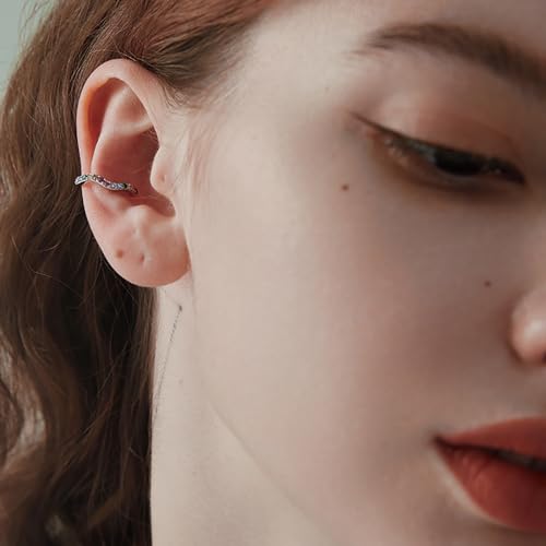 Colorful CZ Wave Ear Cuffs Cartilage Earrings S925 Sterling Silver Rainbow Crystal Rhinestone Non Piercing Clip On Wrap Earring Hypoallergenic Jewelry Gifts for Women2