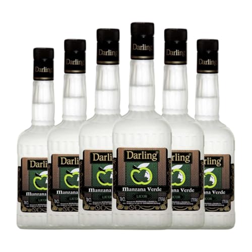 Licores Panizo Darling Manzana Verde 70 cl (Caja de 6 Botellas de 70 cl)