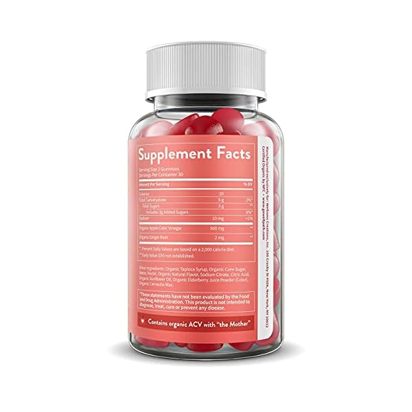 WellPath Pure ACV Apple Cider Vinegar Gummies with The Mother - USDA Organic Gummy - Vegan - Raw Apple Cider Vinegar with Mother Supplements - ACV Gummies - Weight, Digestion & Detox Support - 60 Ct