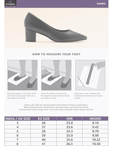Image of Symbol Premium Women's 'Desk to Dinner' Block Heel Pumps (Ortholite Insole|Stylish Heels)