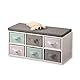 Kesper | Kindersitzbank mit Aufbewahrungsboxen, Material: Spanplatte, Maße: B: 68 x H: 29,5 x T: 33 cm, Farbe: Weiß| 17729 13