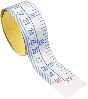 Workbench Ruler,Adhesive Backed Tape Measure,Waterproof Measuring Sticker,Sticky Measuring Tape,60 Inches/152 cm Length, 0.63 Inch/1.6 cm Width Imperial/Metric Ruler (60 inches/152 cm)