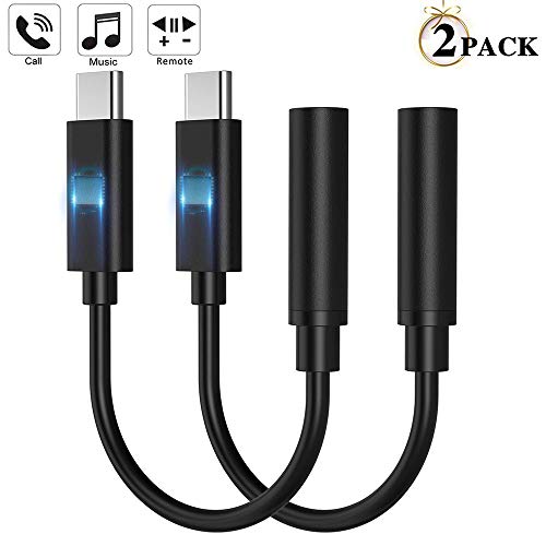 USB Type C to 3.5mm Female Headphone Jack Adapter, USB C to Aux