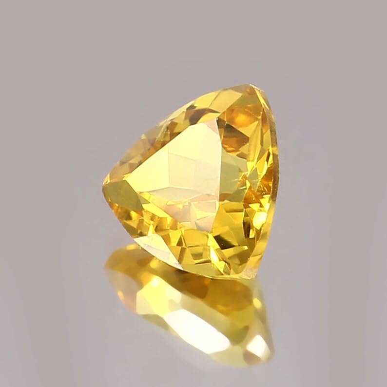 Saphir jaune de Ceylan 9 mm pour créer votre collier personnalisé au quotidien - 4