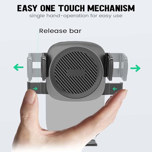 Image of Kratos Grip X4 Dashboard & Windshield Car Mobile Holder with Strong Suction Cup | 360 Rotational Head | Stable & Secure Phone Mount | Compatible with Most Smartphones - Black
