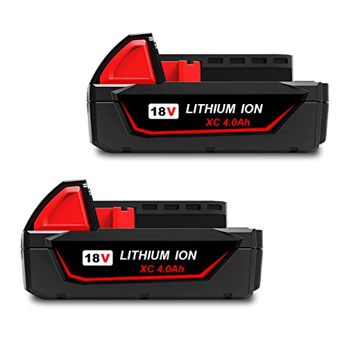 Atcuji 48-11-1820-2 Pack 18V 4.0Ah 48-11-1820 Compact Battery Pack For 18V 36Wh 2.0 Ah 1.5 Ah 3.0 Ah Battery Compatible With Milwaukee 18V Lithium Xc Cordless Power Tools M18 48-11-1820 2.0Ah 3.0Ah 1.5Ah Battery thumb #5