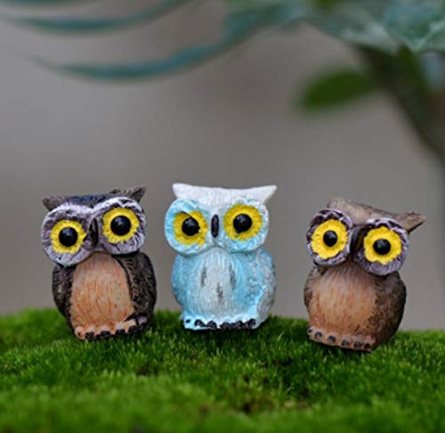 Bloom Bagicha Resin Set of 3 Owl for Tray Gardening/Landscaping/Bonsai Decoration/Home/Garden Decor/Home Decor,Multicolor (B08DWFJ8Q9) Amazon Price History, Amazon Price Tracker