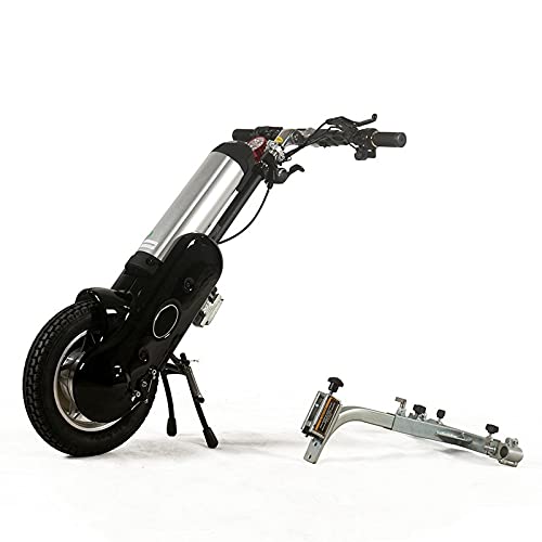電動ハンドサイクル 車椅子アタッチメント 車椅子 電動ハンドバイク アタッチメント ハンドバイク 障害者用 手動車椅子 折りたたみ式 (色 : ブラウン)