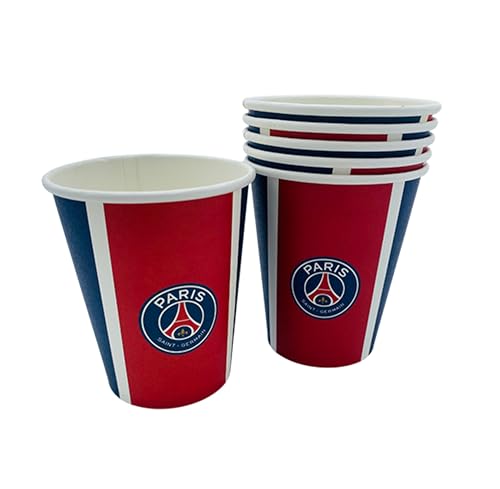 PSG 6 x verre gobelet jetable 25cl Collection officielle PARIS SAINT GERMAIN