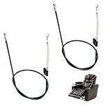 2 PCS Recliner Chair Cable Replacement Parts 95cm Sofa Recliner Pull Handle Metal Cable Universal Fit with Spring Hook for Massage Chairs Electric Recliners Armchair Couch Release Lever Accessory
