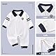Billion Xin Baby Strampler Anzug Neugeborene Langarm Overall Taufe Hochzeit Partei Outfit Babykleidung 0-12 Monate Weiß