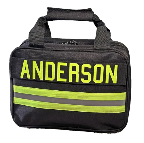 Firefighter Personalized Black Overnight Toiletry Bag