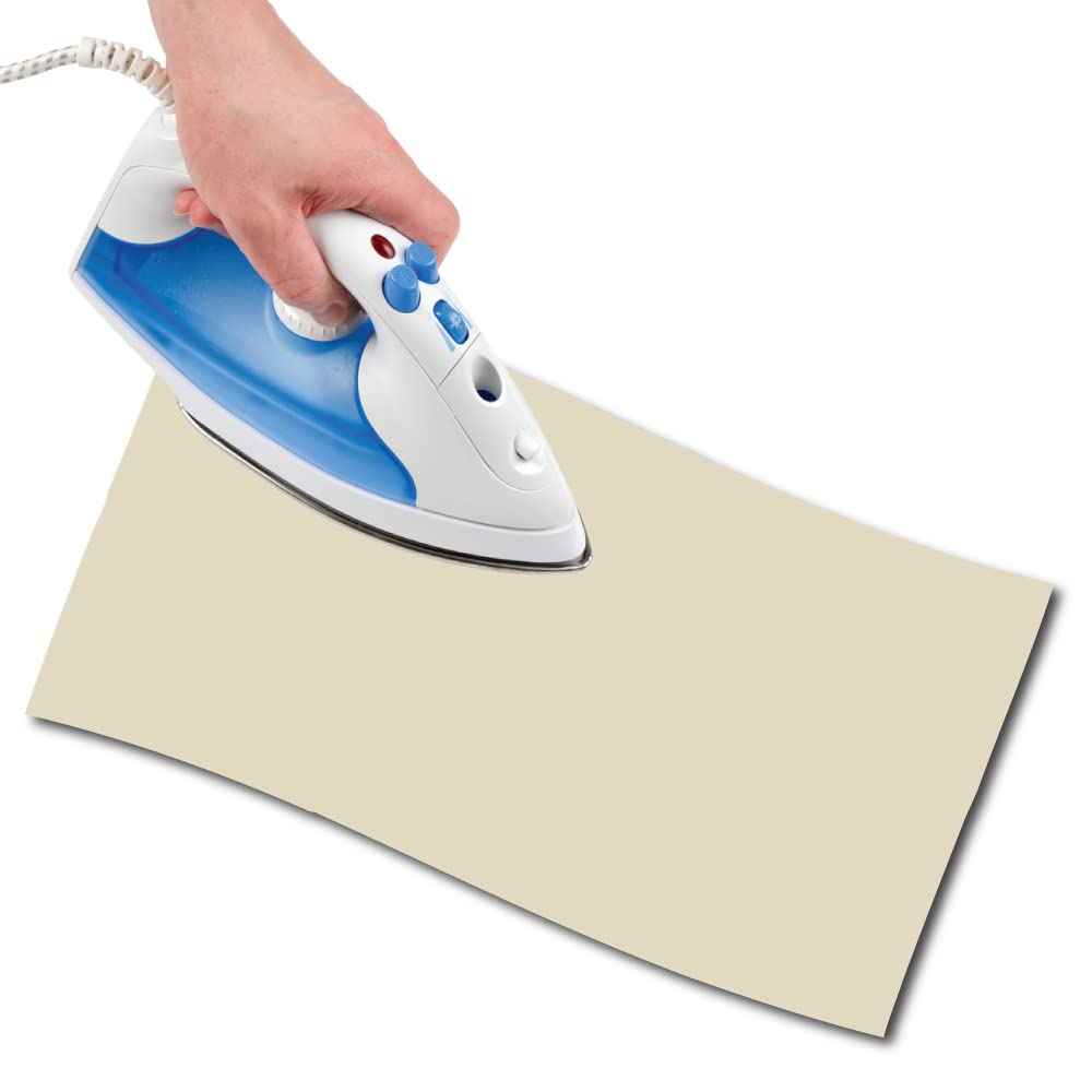 USIT, 1pc Thermoadhesive Cotton Repair Patch, 18"x4.5", Lightweight and Resistant, Light Beige — image 1