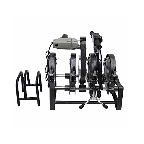 LGXEnzhuo Manual 4 Clamps Pipe Fusion Welder PE PP PB PVDF Pipe Hot Melt Machine Manually Operated HDPE Butt Fusion Welding Machine 110V 63-200mm
