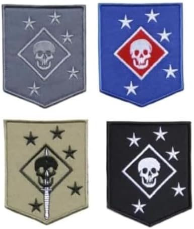 MARSOC Raiders Marines Embroidery Patch Armband Badge Military Decorative Sewing Applique Embellishment Tactical Patches (4p)