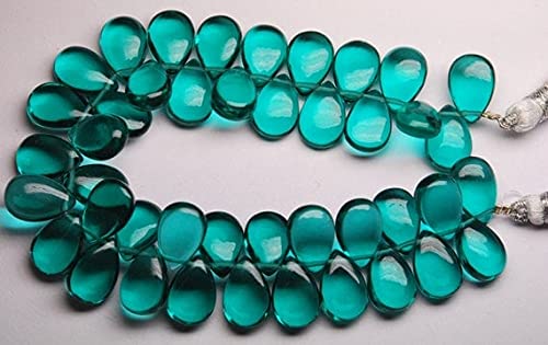 Fluorite Green Quartz poire 8x12mm : perles de qualité gemme pour bijoux d'exception