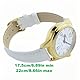 SHMIOU Sprechende französische Armbanduhr für Senioren mit Sehbehinderung, Damen-Armbanduhr, Leder, Weiß, XM-FR-230401, weiß