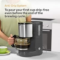 Braun PurShine KF 1500 BK Kaffeemaschine - Filterkaffeemaschine mit Glaskanne für bis zu 10 Tassen, OptiBrew-System, Automatische Abschaltung, 1000 Watt, Schwarz – Ansicht 4