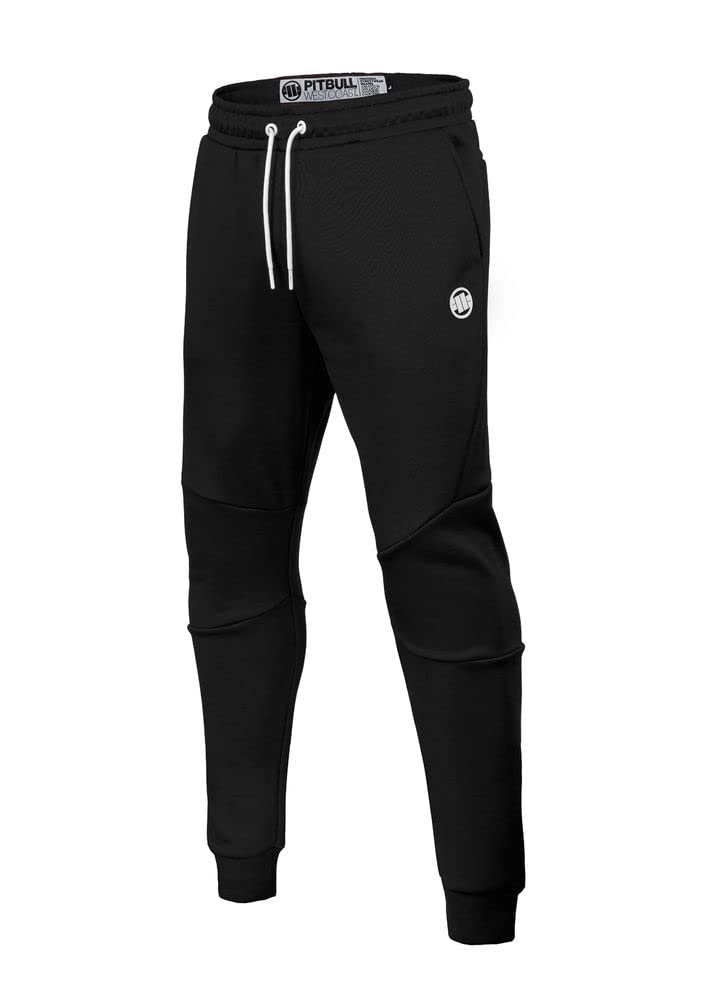 PITBULL - Pantalon de Jogging pour Hommes Long Oldschool Logo S, Coupe Sportive, Pantalon effilé, Tenue d’entraînement, Confort Quotidien