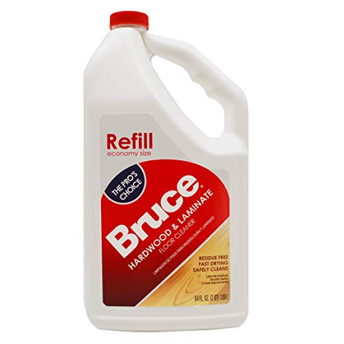 Bruce Hardwood and Laminate Floor Cleaner for All No-Wax Urethane Finished Floors Refill 64oz