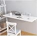 Yisss Mesita Auxiliar Abatible Colgante Mesa Plegable Flotante de Pared, Hojas de Gota Mesa de Comedor almacenaje estantería for la Cocina de la casa, Varios tamaños (Color : Blanco, Size : 70x50cm)