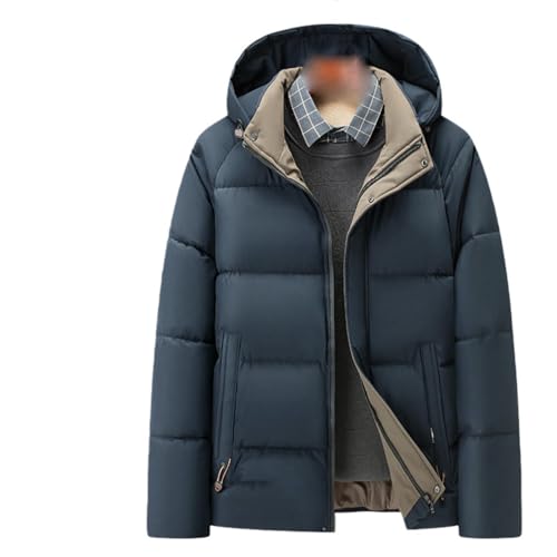 Chaqueta de invierno acolchada de hombre con capucha para no pasar frío fuera